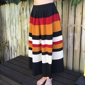 Pure Silk Vintage Designer Maxi Skirt Size Small